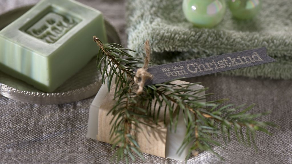 Ideen mit Seife für Weihnachten: Für Dich vom Christkind