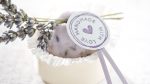Ideen für Badekugeln: Badekugel mit Lavendelblüten - handmade with love